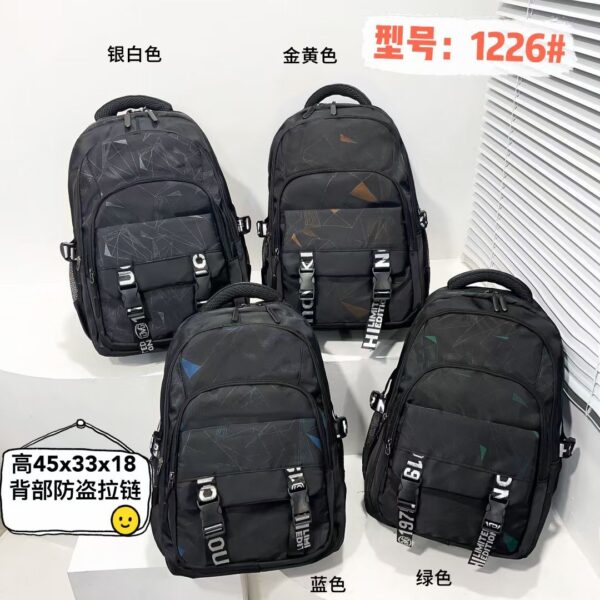 Casual and versatile backpack men's lightweight and large capacity travel backpack junior high school high school students school bag factory wholesale