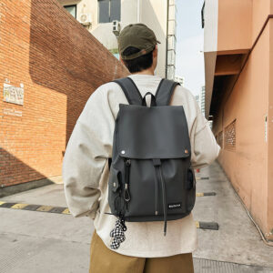 School bag, male high school students, college students, ins style, campus simple trendy brand, large-capacity backpack, versatile backpack
