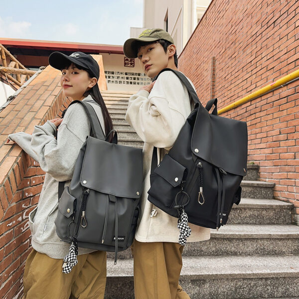 School bag, male high school students, college students, ins style, campus simple trendy brand, large-capacity backpack, versatile backpack