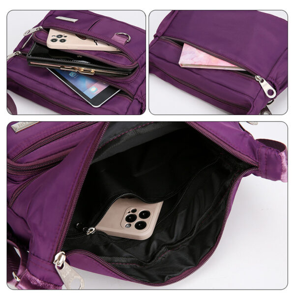 New nylon handbags Messenger bag waterproof Oxford cloth bag backpack diagonal bag canvas shoulder bag business collection wallet