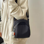 Cross-border new women's bag, Japanese casual crossbody bag, small fresh student, simple solid color shoulder bag, fashion small bag