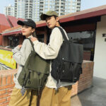School bag, male high school students, college students, ins style, campus simple trendy brand, large-capacity backpack, versatile backpack