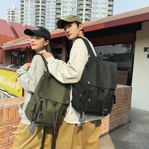 School bag, male high school students, college students, ins style, campus simple trendy brand, large-capacity backpack, versatile backpack