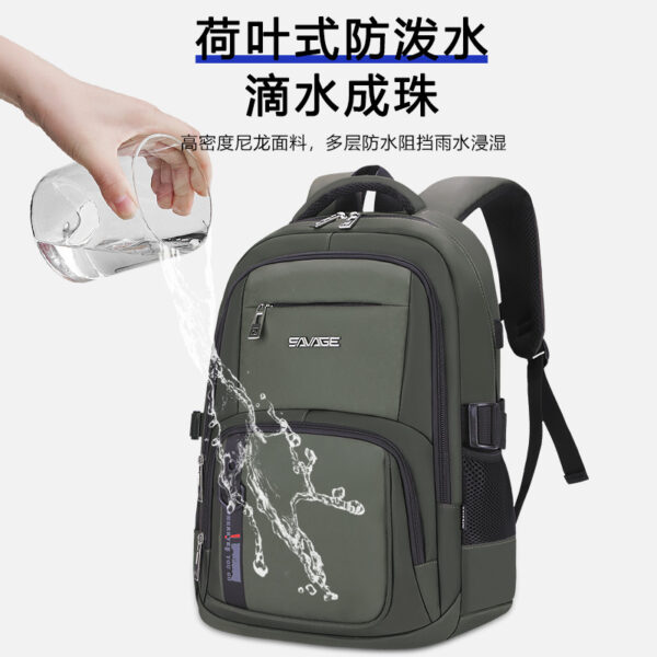 Classic Business Commuter Backpack Laptop Large Capacity Backpack for Traveling Lightweight Waterproof School Bag Men
