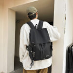 School bag, male high school students, college students, ins style, campus simple trendy brand, large-capacity backpack, versatile backpack